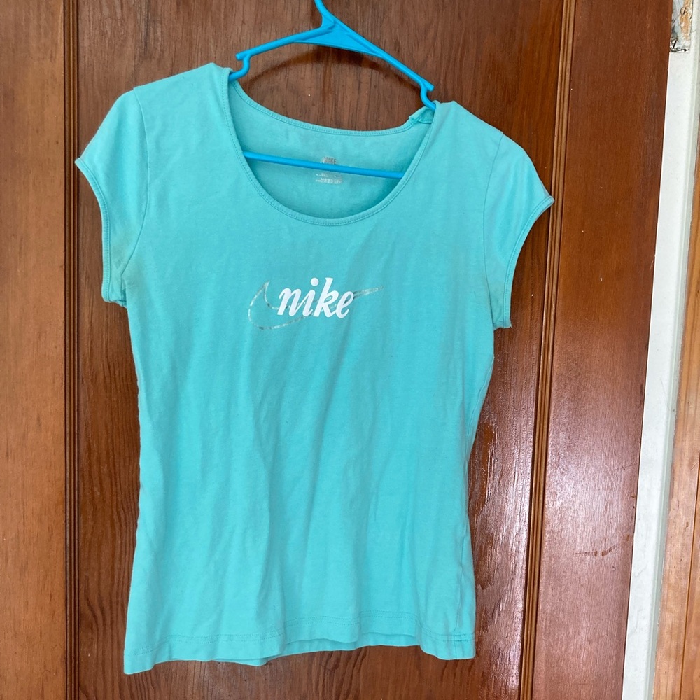 Nike Y2K Baby Tee - Silver and Blue ✔️✔️✨💎